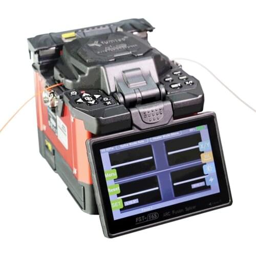 Tumtec FST-16s 5 inch 500x magnification LCD FTTx fiber optical welding machine optic fusion splicer