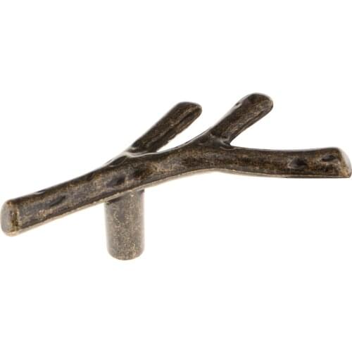Vintage Branch Shape Wardrobe Hardware Knobs Cabinet Door Pull Handle