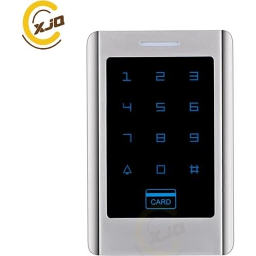 XJQ Metal Case Touch Keypad Single Door Access Control RFID Proximity EM ID Card Standalone Entry Lock Door Keyboard Control
