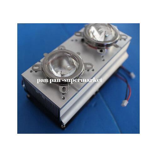 120 degree 12V Led Heatsink Fan + Glass Lens for 20W 30W 50W 100W High Power Led