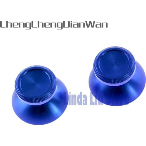 ChengChengDianWan 2pcs=1pair Metal Mushroom Analog Thumbstick Aluminum Joystick Cap Cover for PS4 for xbox one