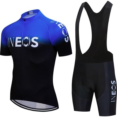 2020 INEOS Cycling Jersey Set Men Summer Short Sleeve Cycling Clothing Breathable Outdoor Mtb Ropa Ciclismo Bike Wear