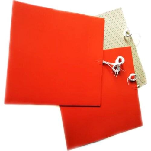 240V 800W 700*700*1.5mm 3D Printer Heat Plate adhesive 1 side 100k thermistor 1000mm lead wire