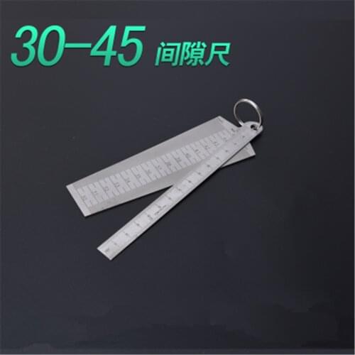 30-45mm Welding Taper Feeler Gauge Gage Stainless Steel Depth Ruler Hole Inspection For Measurement Tool