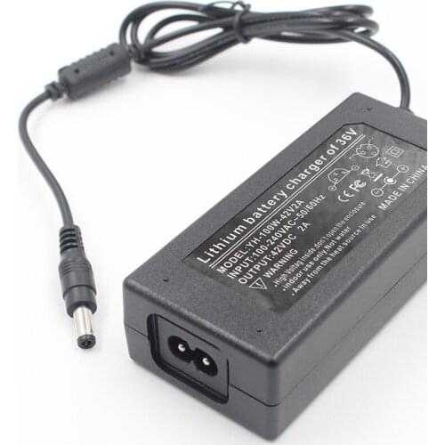 42V 2A Adapter 42V2A Charger Universal Battery Charger for 36V2A Electric Power Scooter 5521 GX12 3PIN