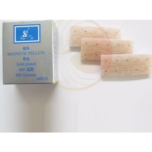 800 gausses Ear magnetic therapy patch Earcare Seeds Sticker Auricular Ear Auriculotherapy Acupuncture Therapy 100pcs
