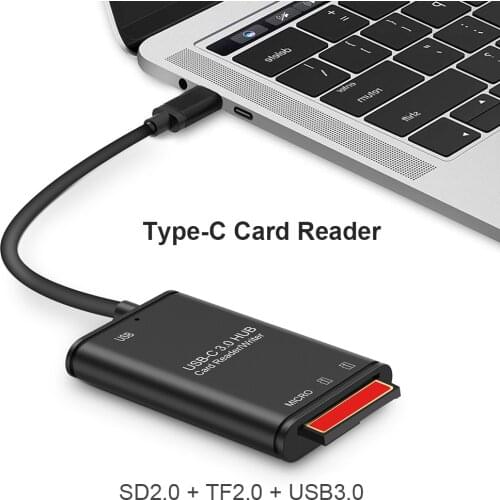 USB 3.1 C to USB 3.0 OTG Adapters Secure Digital TF Card Reader Household Computer Accessories for Laptop Phone