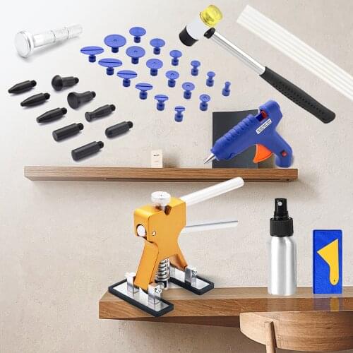 Car dent repair Tools Car Body Dent Repair Kit Automotive Dent Puller with Glue Puller Tabs Removal Kits for Vehicle Car Auto