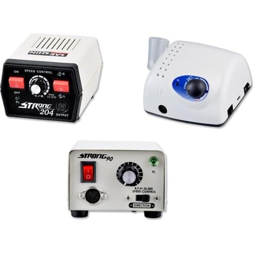 Strong 210 Power Control Box For 102L 105L Micro motor Handpiece 65W Manicure Pedicure machine Electric Nail Drill Pedal Tools