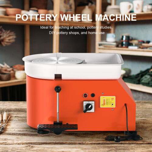 25CM 350W Electric Pottery Wheel Machine Ceramic Work Clay Art Craft Electric Pottery Wheel DIY Clay Tool with Tray