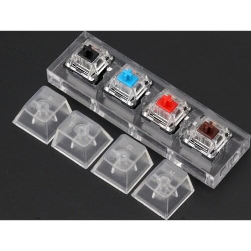 Gateron MX Switch Acrylic Mechanical Keyboards Switch 4 Translucent Clear Sampler Tester Kit Toys Stress Relief Gifts