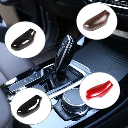 Glossy Black ABS Sticker For BMW X3 X4 G01 G02 Car Gear Shift Head Trim For BMW 5 6 7 Series G11 G12 G30 2018 2019