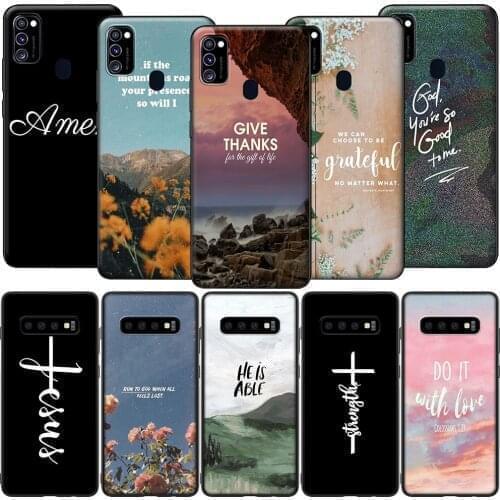 GX67 Faith Christian Jesus Cross Case for Samsung A6 A7 A8 Plus A9 A10 A20 A30 A40 A50 A60 A70 A01 EU A11 A21S A31 A41