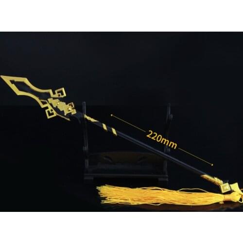 Game Peripheral Toy Knife Incense Lingguan Rainbow Spear Weapon Model Alloy Metal Toy Model Ornaments
