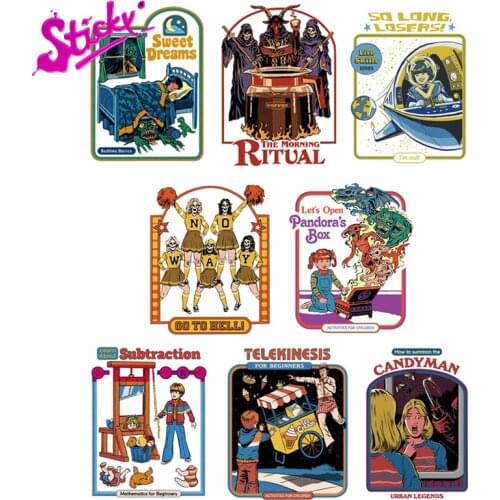 STICKY Retro The Morning Ritual Anime Car Sticker Decal Decor Motorcycle Off-road Laptop Trunk Guitar PVC Vinyl Stickers