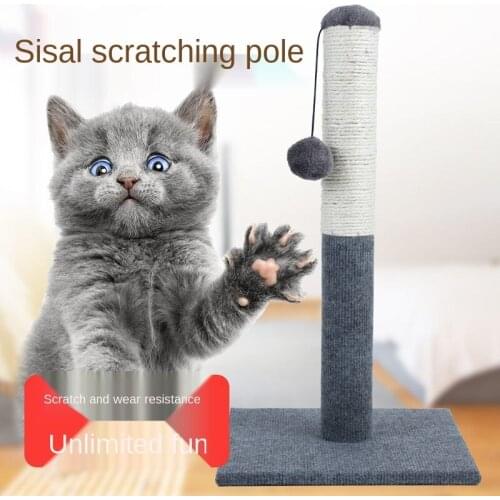 Cat Scratching Tower Tree Post Pet Toy Furniture With Sisal Natural Hemp Rope Fit Small Medium Large Cats