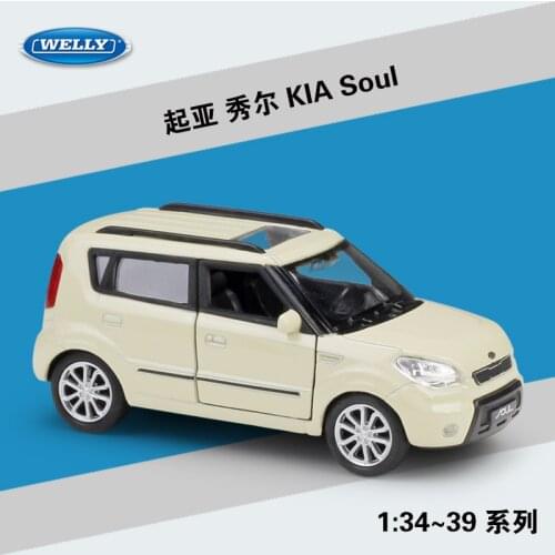1:36 WELLY KIA Soul Metal Diecast Model Vehicles Alloy Model Car For Collectibles Childs gift With Retail box