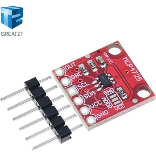 GREATZT MCP4725 12Bit I2C DAC Digital Converter Module Digital To Analong EEPROM Development Board For Arduino 2.7V-5.5V