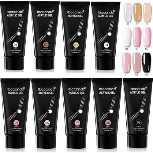 9color/lot 15ml Polygels Kit Quick Building Set Poligel Nail Gel For Nail Extensions Acrylic Gel Polish Nail Arts