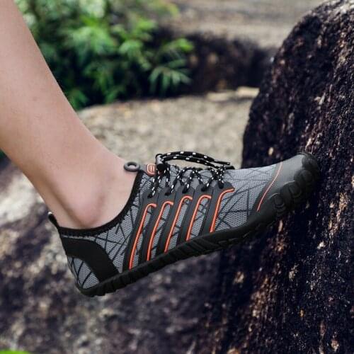 New Male Outdoor Five-finger Diving Upstream Shoes Female Snorkeling Beach Wading Swimming Fishing Non-slip Shoes Couple Shoes