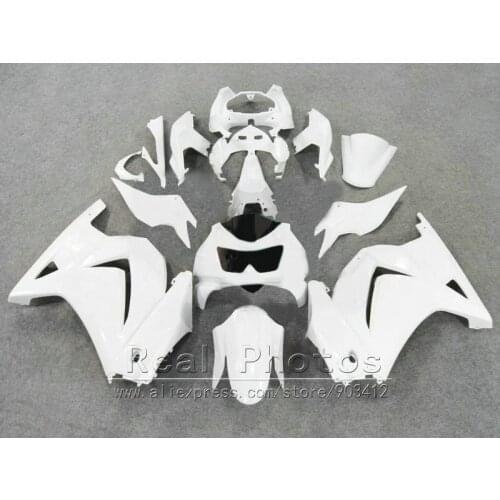 Fit for Kawasaki Ninja 250R Fairings 2008 2009 2013 2014 EX250 08 09 10 11 12 13 14 ZX250R all white injection mold fairing kit