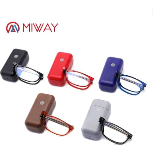 MIWAY Folding Reading Glasses Men Women Anti-blue Light Unisex Eyeglass With Case Cloth Presbyopia +1.0 +1.5 +2.0 +2.5 +3.0