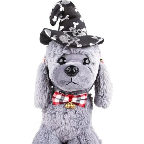 Pet Cosplay Clothing Pet Halloween Decoration Costume For Small Dog Cat Headband Pet Cap Hat Fancy Party Dress