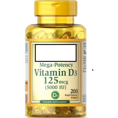 Original Pride Vitamin D3 5000 IU 200softgels Supports healthier and younger-looking skin Supports immune health&muscle and bone