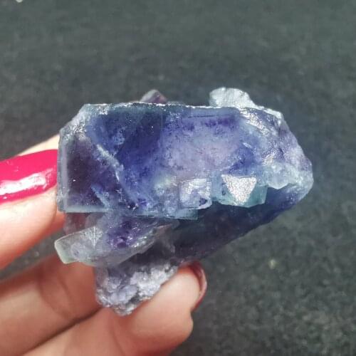 32.7gNatural rare purple fluorite mineral specimen healing energy QUARTZ GEM home decoration teaching collection ornaments