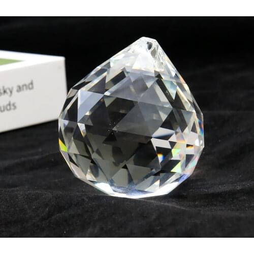 60 MM Crystal Lighting Ball Pendant Set Light Jewelry Multi-faceted Prism Ball Light Sun Catcher Decorative Chandelier Accessory