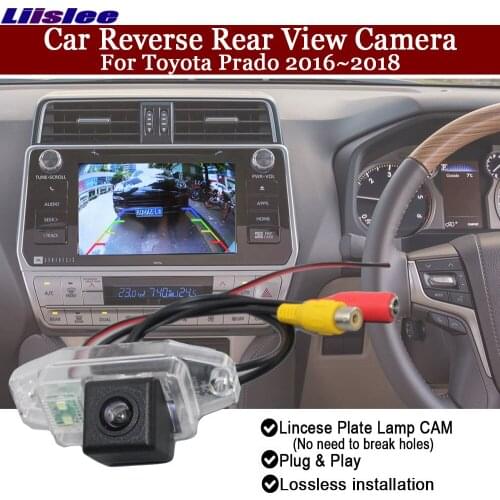 Car Back Up Parking Rear View Camera For Toyota Prado 120 2016 2017 2018 Connect Original Screen Rear Reverse Camera RCA CAM