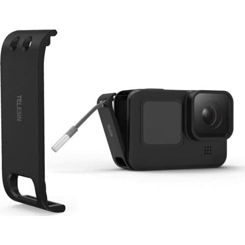 Battery Cover Removable Type-C Charging Port Adapter fos GoPro Hero 9 Black