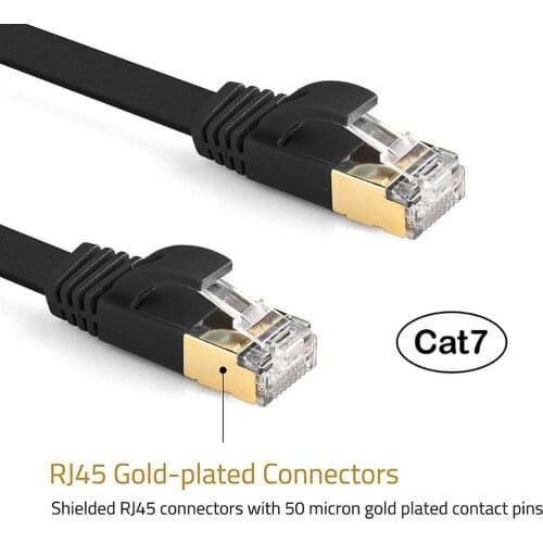 Cat 7 Ethernet RJ45 Network Cable Cat7 UTP Internet Network Cable Flat Ethernet Patch Cables For Router LAN PC 1m 1.5m 2m 3m