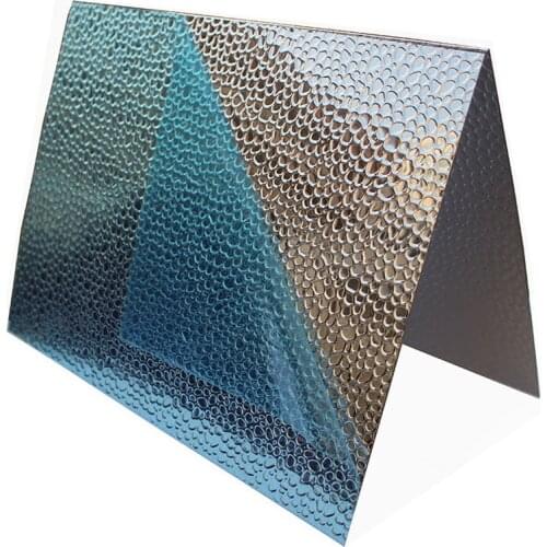 0.5mm Grow Lamps Reflectors Lampshade Material Hammer Pattern Embossed 86% Reflective Mirror Embossing Aluminum Sheet Plate
