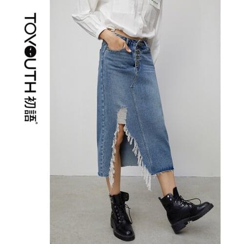 Женские юбки миди Toyouth China At AliExpress