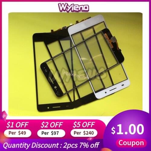 Wyieno Black Sensor For Huawei P20 lite Y9 Y5 2018 2019 Y6-2 Y6 ii Honor 8A 8S 7A 5.45inch Touch Screen Digitizer Glass Panel