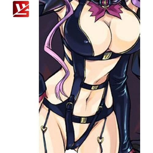 MEISE Cosplay PU Faux Leather Bandage High Cut Maid Bodysuit Black Stripe Sexy Erotic Lingerie Body Wear Catsuit For Women F60