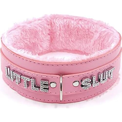 Fetish Kink bdsm Rhineston Collar Sissy Cosplay Costume ddlg whore bimbo bondage Sex Toy for Couple