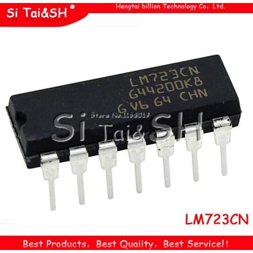 10PCS LM723CN DIP14 LM723 DIP new original High precision voltage regulator