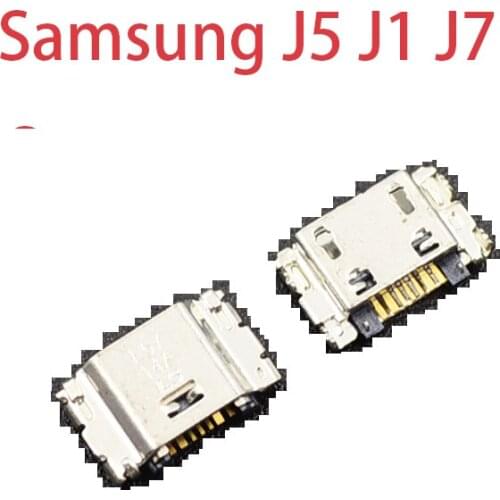 10pcs Micro USB Charging Port Jack Connector 7Pin For Samsung J5 SM-J500 J1 SM-J100 J100 J500 J5008 J500F J7 J700 J700F J7008