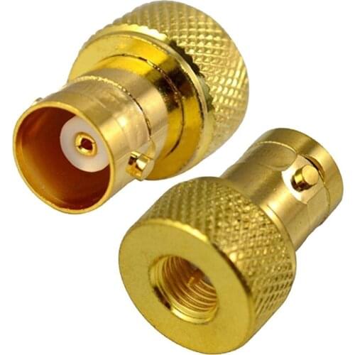 100PCS RF Coaxial Adapter SMA Male to BNC Female RF Connectors Gold Plated