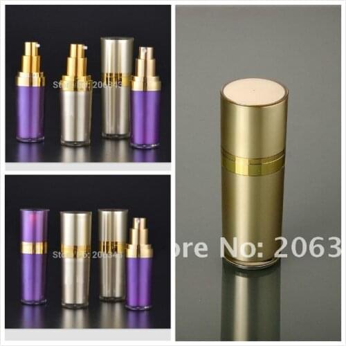 15ml Gold Acrylic cone-shape press pump lotion.emusion bottle,cosmetic container,press pump bottle ,Cosmetic bottle