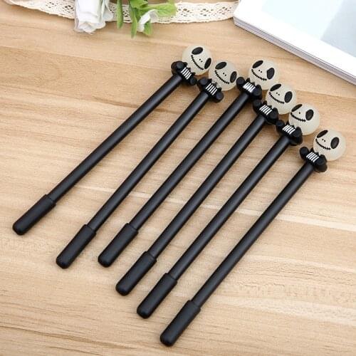 24 Pcs Creative Cute Shantou Gel Pen Student Gift Office Stationery Black 0.5mm Kawaii Stationery canetas ponta fina