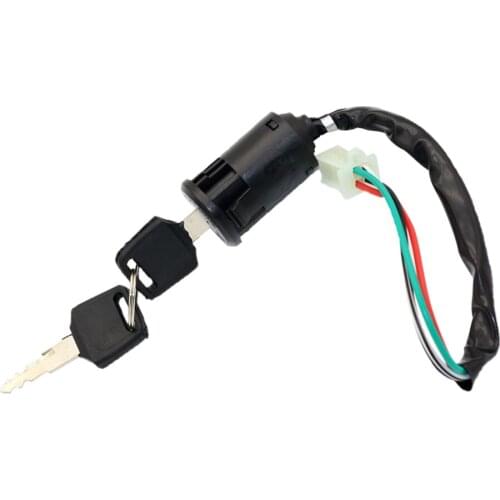 4 Wire Ignition Lock Ignition Key Switch For 50cc 110cc 125cc 250cc ATVBike