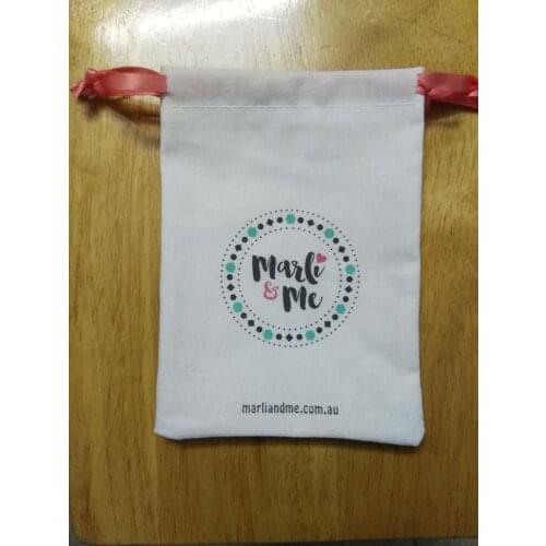 500pcs white cotton drawstring pouch cheap gift bag size 9*14cm custom jewelry packaging with custom logo, DHL shipping include