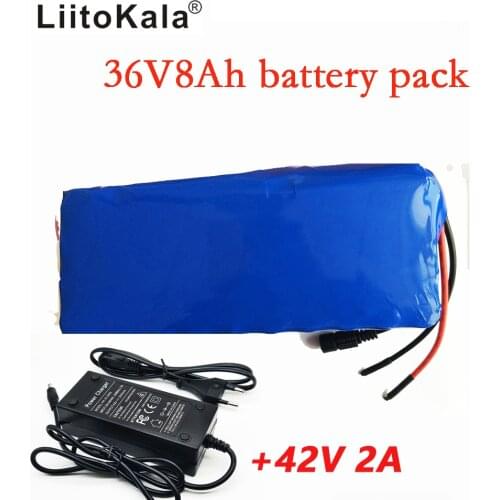 Liitokala 36V 8AH bike electric car battery scooter high-capacity lithium battery +42V 2A Charger