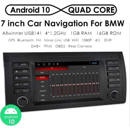 Android 10 7" Car Radio Stereo Multimedia For BMW X5 E39 E53 M5 1995 - 2003 Player 2 DIN Car Autoradio GPS Navigation DVR DAB