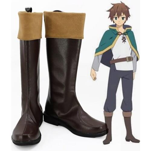 KonoSuba Gods Blessing on this Wonderful World Kazuma Satou Cosplay Boots Gods Blessing on this Wonderful World Shoes Halloween