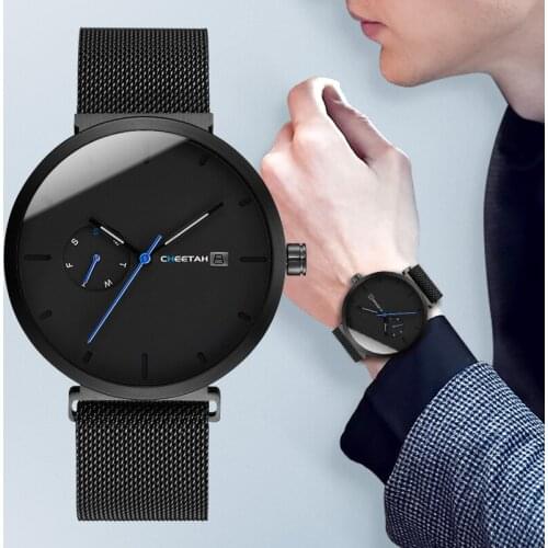 Watch Mens Fashion Quartz Watches Waterproof Luxury Simple Men Steel Wristwatch Male Date Week Casual Clock Relogio Masculino