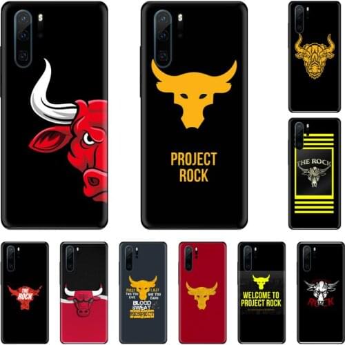 UA PROJECT ROCK Phone Case Funda For Huawei P9 P10 P20 P30 Lite 2016 2017 2019 plus pro P smart
